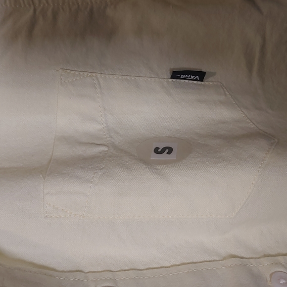 VANS Men's Houser Short Sleeve Pastel Yellow Shirt - size Small - NEW w/tag - Picture 8 of 10